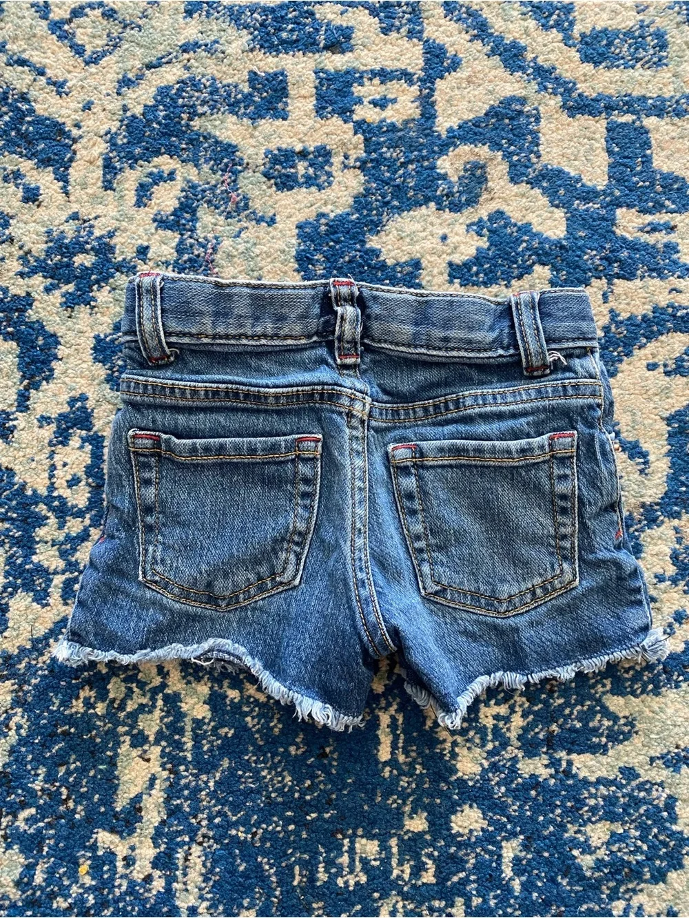 Cat & Jack Denim Shorts with Red and White Star Embroidery